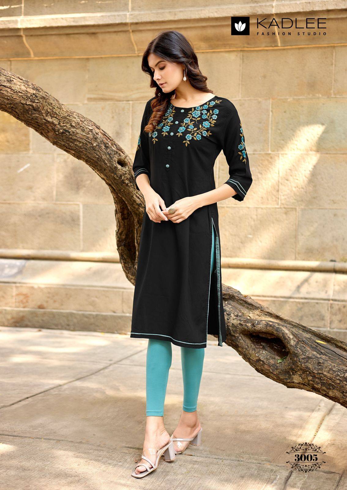  Suchitra  By KADLEE 3001 To 3006 Series Beautiful Festive Suits Colourful Heavy Rayon kurtis At Wholesale Price